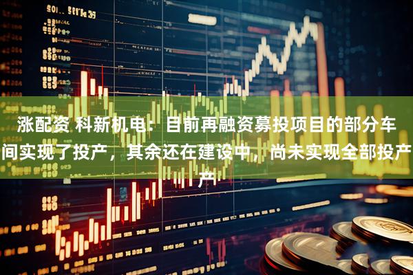涨配资 科新机电：目前再融资募投项目的部分车间实现了投产，其余还在建设中，尚未实现全部投产