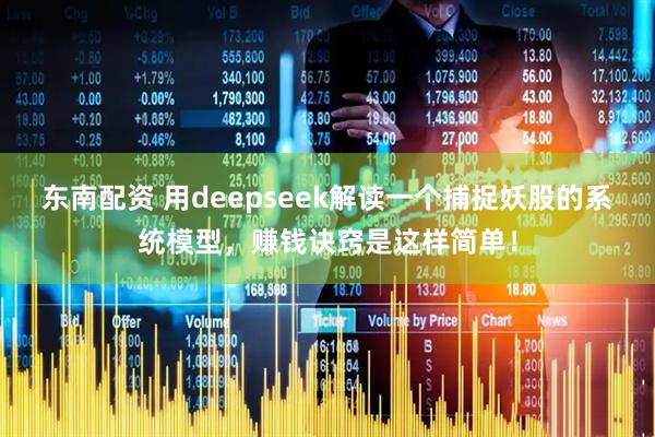 东南配资 用deepseek解读一个捕捉妖股的系统模型，赚钱诀窍是这样简单！